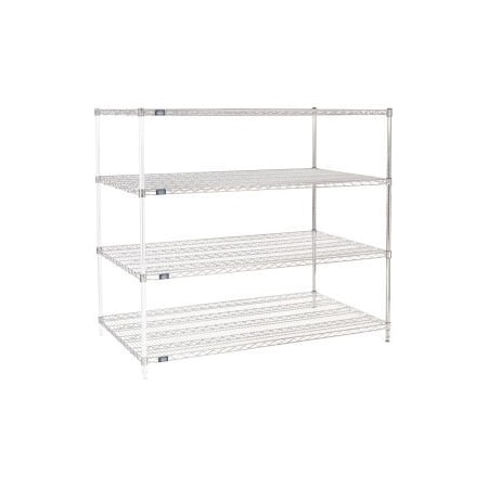 Global Equipment Nexel Chrome Wire Shelving Add-On - 72"W x 36"D x 63"H A36726C